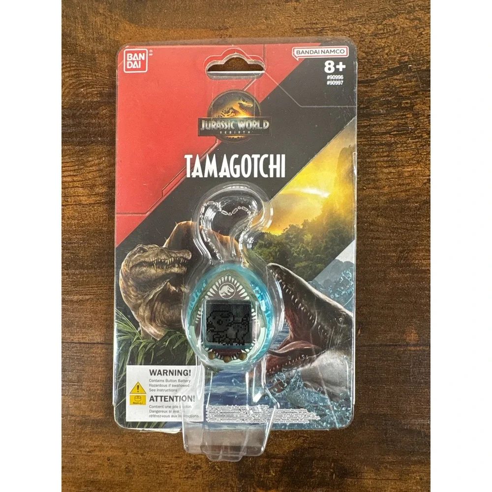Bandai Jurassic World Rebirth Tamagotchi Nano Blue Dinosaur Digital Pet 90996